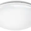 Luminaire rond LED ESYLUX ELLEN HF, 12W 3000K 1150lm Ø300×95mm IP20, blanc 