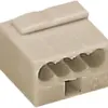 Verbindungsklemme WAGO MICRO für Draht 4×0.6…0.8mm grau 