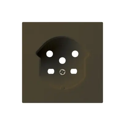 Kit frontal HA kallysto pour prise type 15 avec bornes enfichables brun 