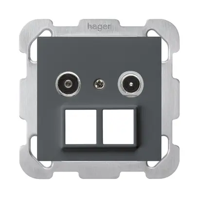 UP-Multimediadose kallysto R/TV Bauart B 14dB 2GHz anthrazit 