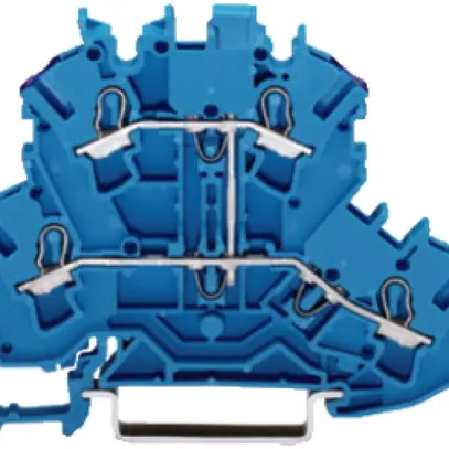 Morsetto 2 piani WAGO TOPJOB S (N) 2.5mm² blu 