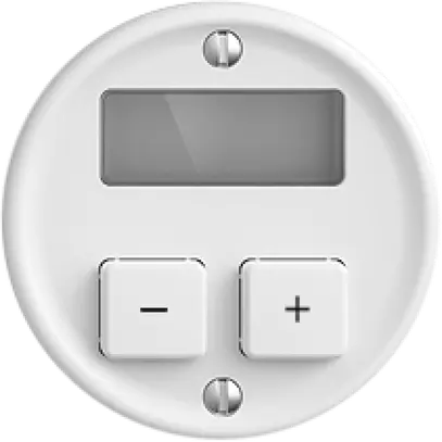 Termostato ambiente KNX INC STANDARDdue 2×con LED RGB, bianco 