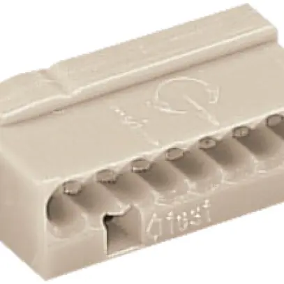 Borne de connexion WAGO MICRO pour fil 8×0.6…0.8mm gris 