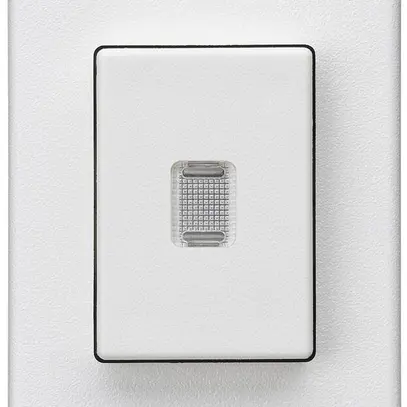 Interruttore a pulsante INS Hager FLF 10A/250V 6/1L illuminato bianco 