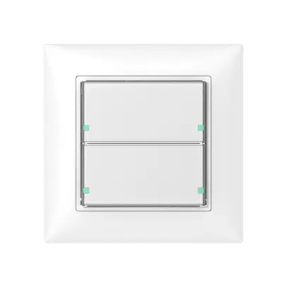 Pulsante INC SIDUS 2/4 con LED bianco lucido 