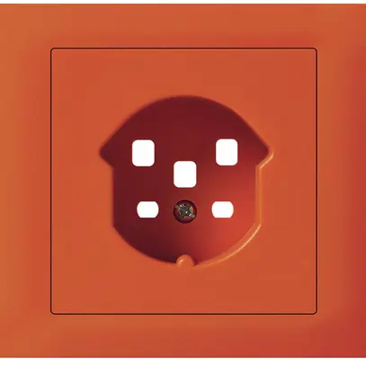 Kit frontale INS Hager kallysto per presa G3 1×T25 telaio a innesto arancione 