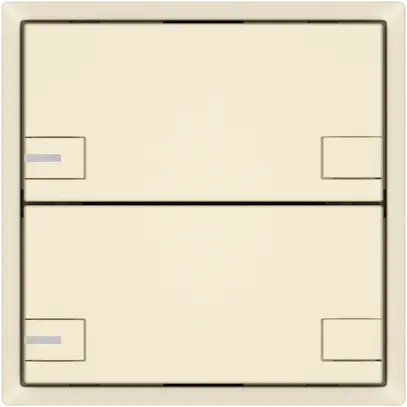 Pulsante KNX RGB EDIZIO.liv SNAPFIX® sensore temp.RGB-LED 2× com.2T cr 