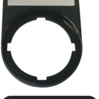 Porte-plaquette ETN RMQ Aus-Ein noir 