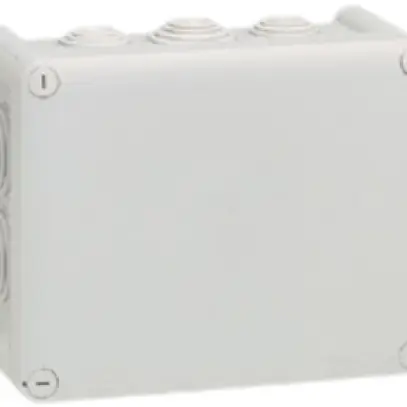 Boîte de dérivation PLEXO vide 155×110mm gris clair 
