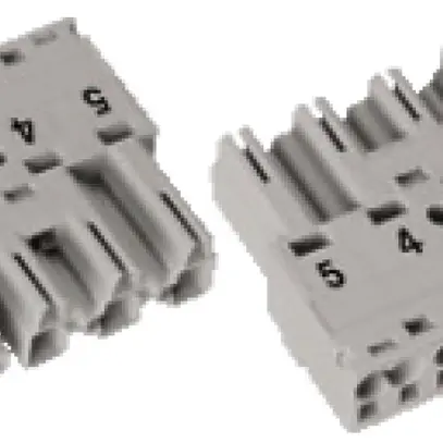 Fiche WAGO 5L 2×0.5…4mm² gris 