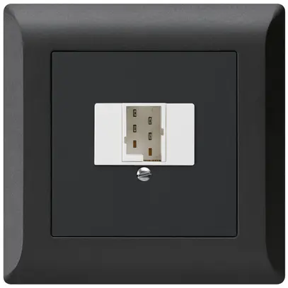 Prise d'enfichage et de raccordement kallysto.line 1×TT83 noir 