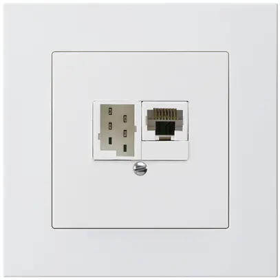 Scatola INC kallysto.pro 1×RJ45u+1×TT83 bianco 