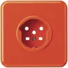 UP-Frontset HA basico für Steckdose Typ 15 mit Steckklemmen orange 