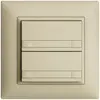 Pulsante INC KNX 2×EDIZIOdue colore vanille RGB senza LED con inserto carta 