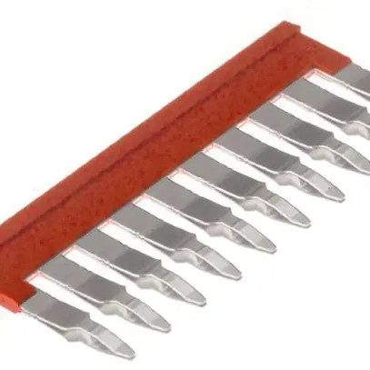 Connessione trasversale WM ZQV 4N/10 inserito 10L 6.1mm isolato 32A rosso 