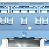 Befestigungsadapter WAGO COMPACT 221, 4mm², auf TH-35, 17.5mm, blau 