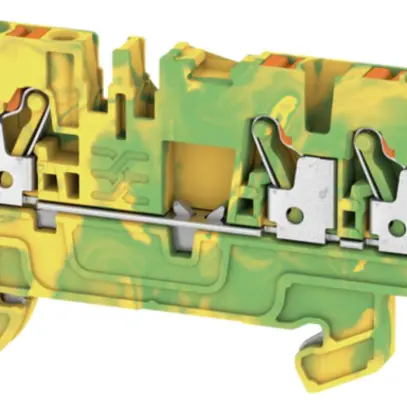 Morsetto di protezione Weidmüller A3C PUSH IN 2.5mm² 3 contatti verde/giallo 