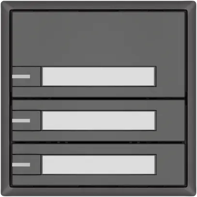 Pulsante KNX RGB EDIZIO.liv SNAPFIX® sensore temp.RGB-LED targ.3× com.1T grs 