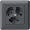 Prise ENC kallysto.line 3×T13 anthracite 