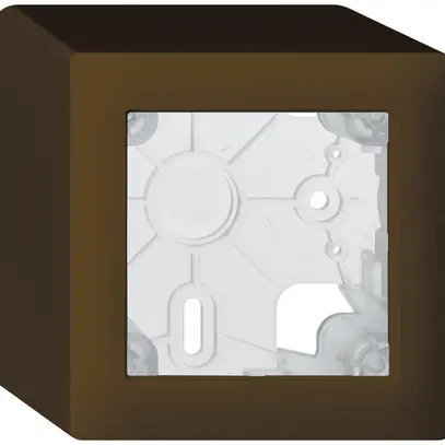 Boîtier AP kallysto brun h=64mm 