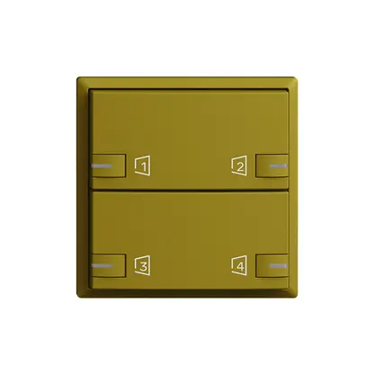 Kit de montage EDIZIOdue zeptrionAIR F, WLAN, LED-RGB, 2×touche, 2×commande ov 