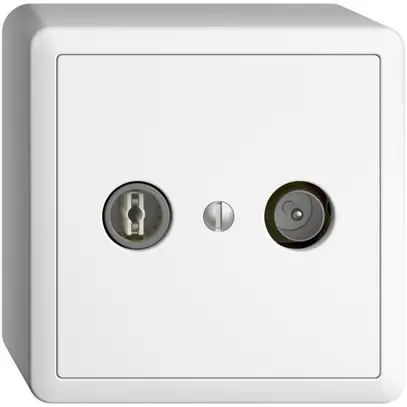 Presa TV-R AP EDIZIOdue 19dB bianco a banda larga 5…2000MHz, FX54 