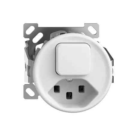 Combinazione AP 3/1L+T23 16A STANDARDdue bianco, senza cappa 