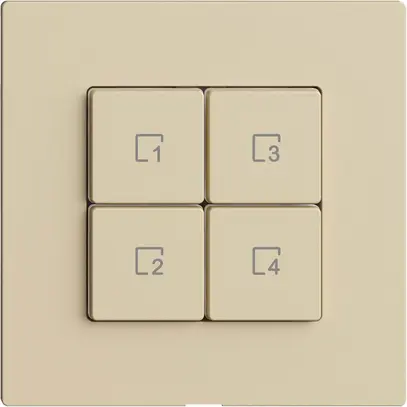 Poussoir scène 4 scènes/4T WLAN Edue Wiser vanille 