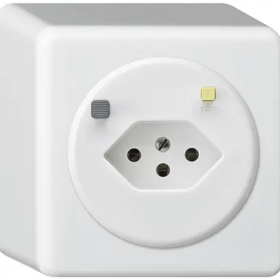 Prise AP basico T13 FI 30mA blanc 