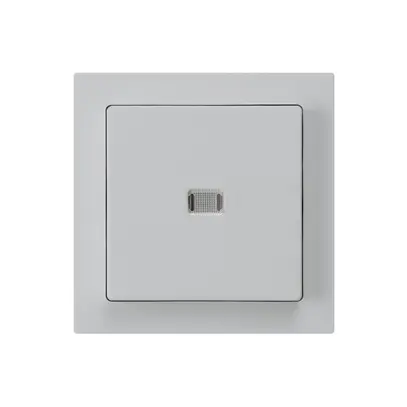 Interruttore pulsante luminoso INC kallysto 3/2P grigio chiaro 