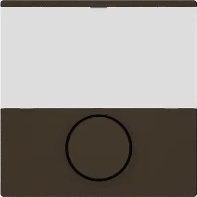 Sonnerie-Drucktaster EDIZIO.liv SNAPFIX® 6A 250V mit Namensschild br 