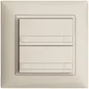 Pulsante INC KNX 2×EDIZIOdue colore crema RGB senza LED con inserto carta 