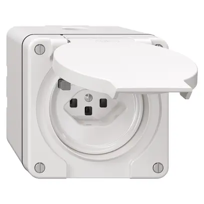 Prise FI NAP NEVO, 30mA, type 23, avec bornes de raccordement, blanc 