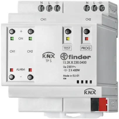Attuatore-variatore KNX AMD Finder, 2-canale, 400W/230V, RLC 