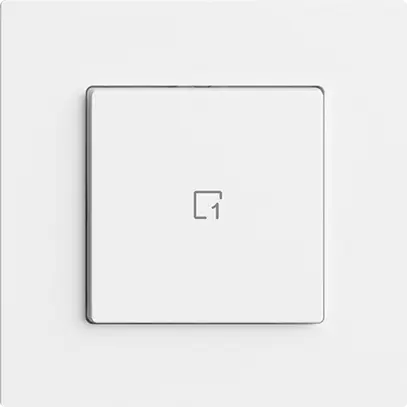 Pulsante scena 1 scena/1T Edue Wiser bianco 