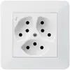 Prise ENC kallysto.trend 3×T13/1 blanc avec sécurité enfants 