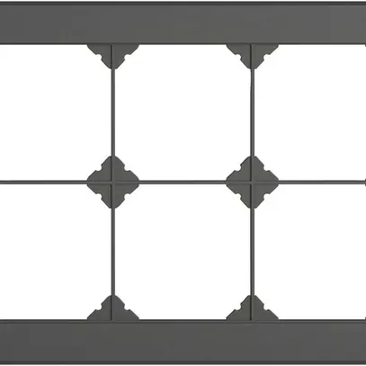 En-tête ENC EDIZIO.liv SNAPFIX® 2×3 pour combinaisons au choix gris foncé 