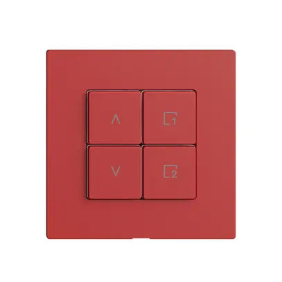 Commande pour interrupteur stores 1c scène/4t Edue Wiser berry 