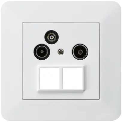 Presa antenna INC R/TV/dati kallysto.trend HMS 2GHz 19db bianco 