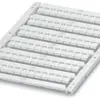 Bezeichnungskarte UCT-TMF 5 weiss für Klemmen 4.4×4.7mm 