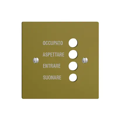 Plaque frontale EDIZIOdue olive italien 