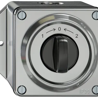 Contatto rotativo AP ELEMENT SNAPFIX® 1P 2C 16A 400V 1<-0->2 111×96×79mm all 