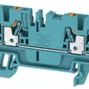 Morsetto di passaggio Weidmüller A4C PUSH IN 2.5mm² 4 contatti TS35 blu 