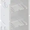 Scatola per parete cava AGRO 3×1 850°C con staffe, M20/25, bianco 