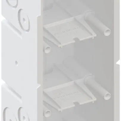 Scatola per parete cava AGRO 3×1 850°C con staffe, M20/25, bianco 