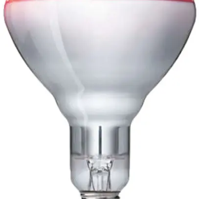 Lampada IR E27 250W 240V rosso regolabile 