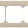 Cadre de recouvrement ENC kallysto.line 1×3 beige horizontal 92×212mm 