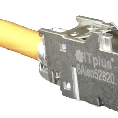 Connecteur ITplus RJ45/s, cat.6A ISO métal 10G a.couvercle anti-poussière, blanc 