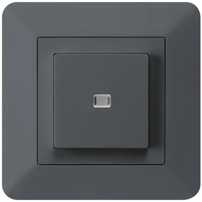 Interruttore pulsante luminoso INC kallysto.trend 3/1P antracite 
