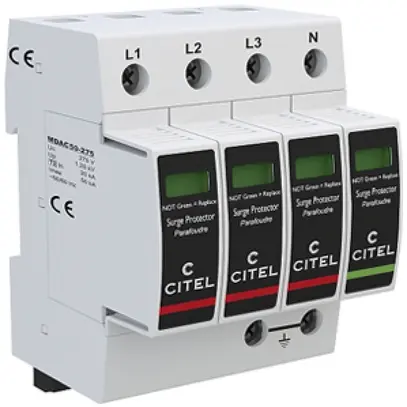 Überspannungsableiter  Citel DAC50S-31-275, Typ 2, 3-polig 